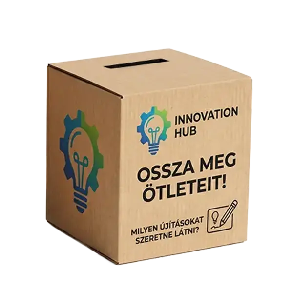 direktnyomott ötletláda hullámkarton doboz