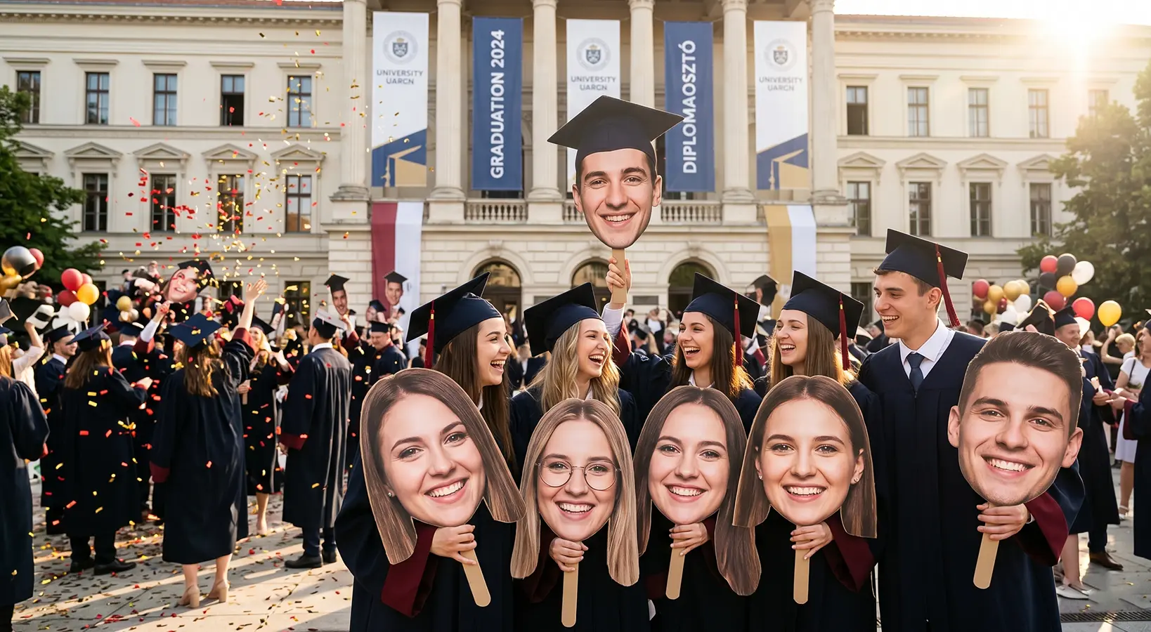 óriásfej-Bighead a diplomaosztón