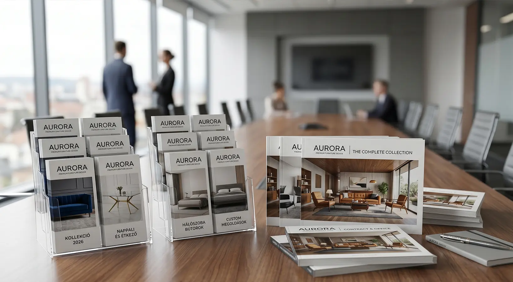 szórólap termékek irodában